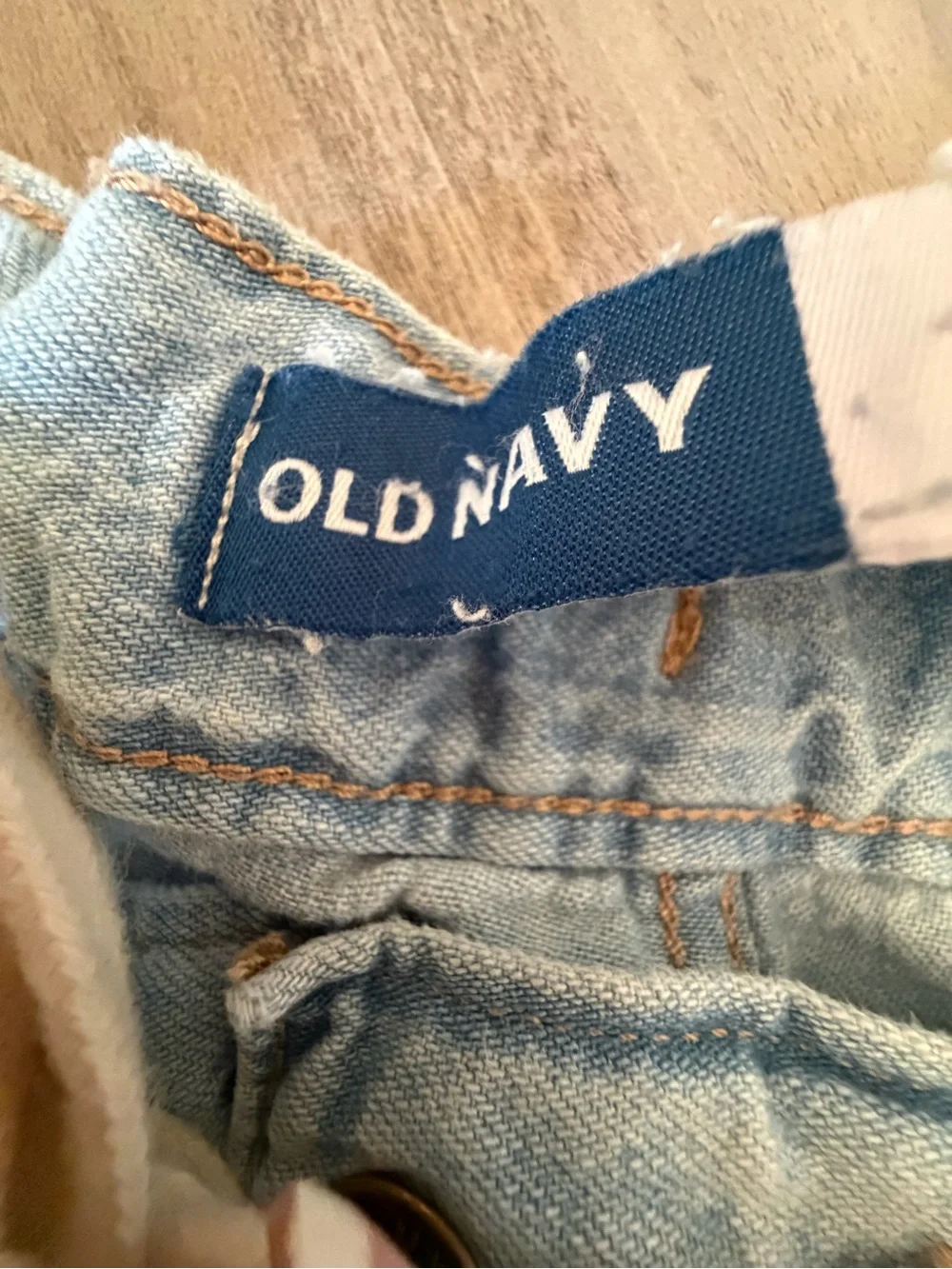Old Navy Light Blue Denim Drawstring Bermudas